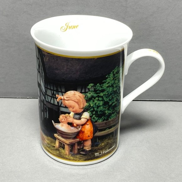 Hummel Mug Danbury Mint (June) Doll Bath Collectible Porcelain Coffee Tea Cup - Picture 1 of 13